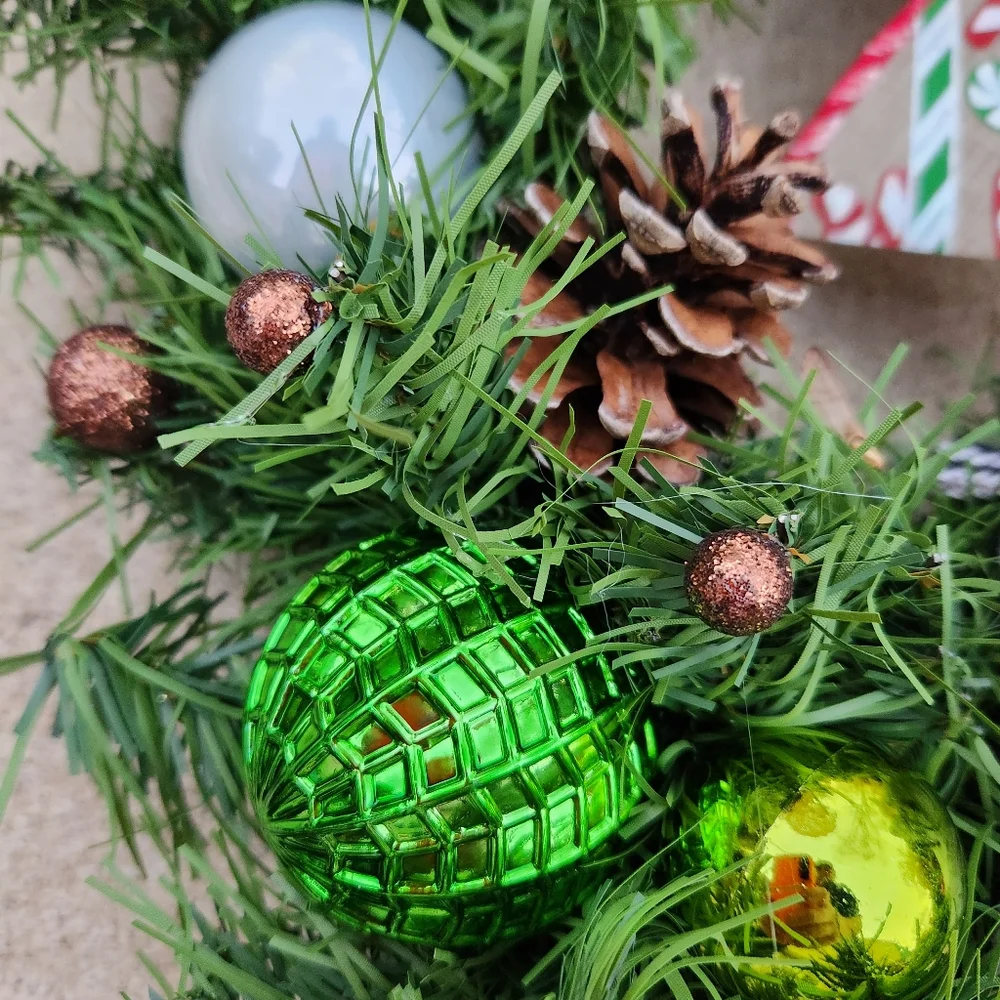 Handmade Christmas Mouse Wreath